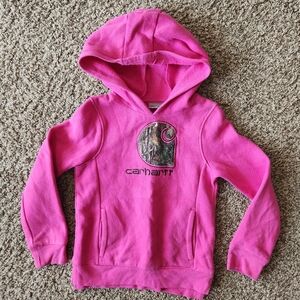 Girls Pink Carhartt Sweatshirt, Size 6